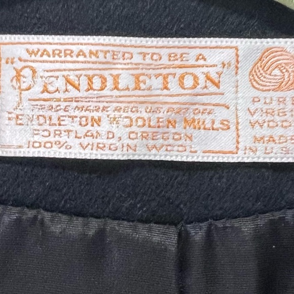 Pendleton 100% wool Black Blazer Tailored Suit Jacket 4 - Picture 2 of 8